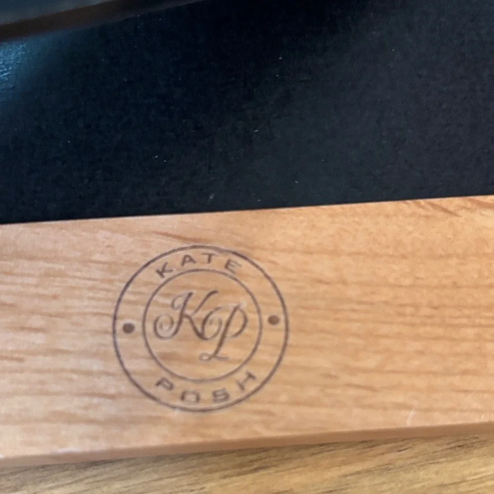 KATE POSH 5th Anniversary Engraved Natural‎ Wood Picture Frame Gifts NEW